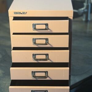 Soft Pink 5-Drawer Organizer